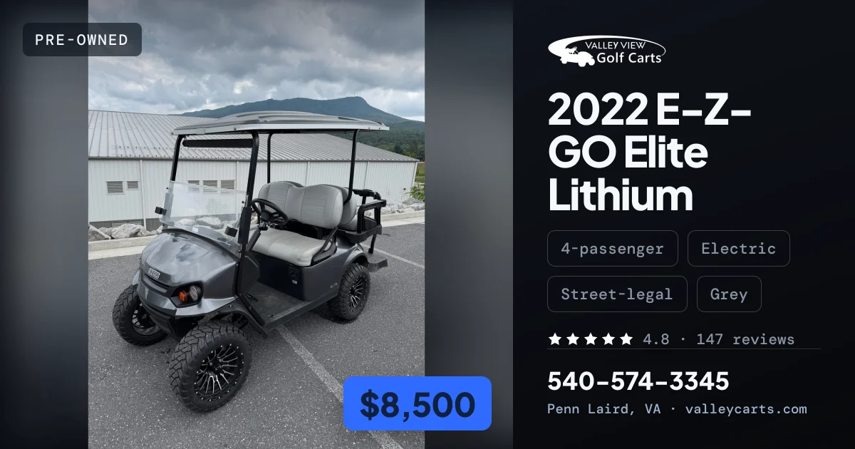 2022 E-Z-GO Elite Lithium