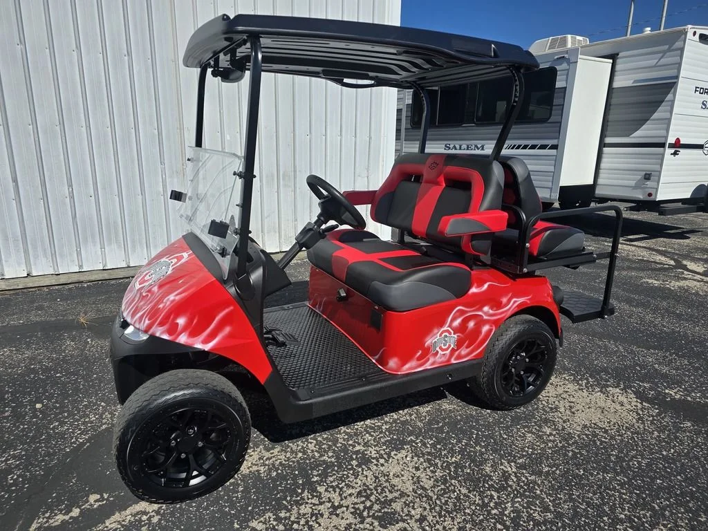 2027 E-Z-GO RXV 2 Valor S 13.5 Gas Inferno Red photo 1