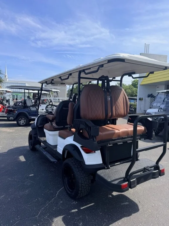 2026 EZ Kruiser White Raptor 6 Passenger Lifted Golf Cart w/Lithiu thumb 3