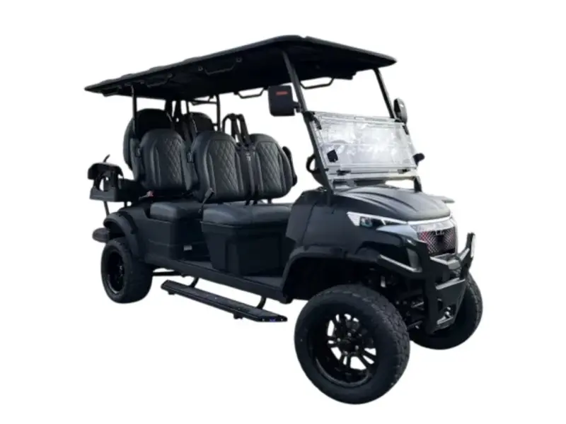 2026 EZ Kruiser Matte Black Raptor B-6 Lifted 6 Passenger with Lit