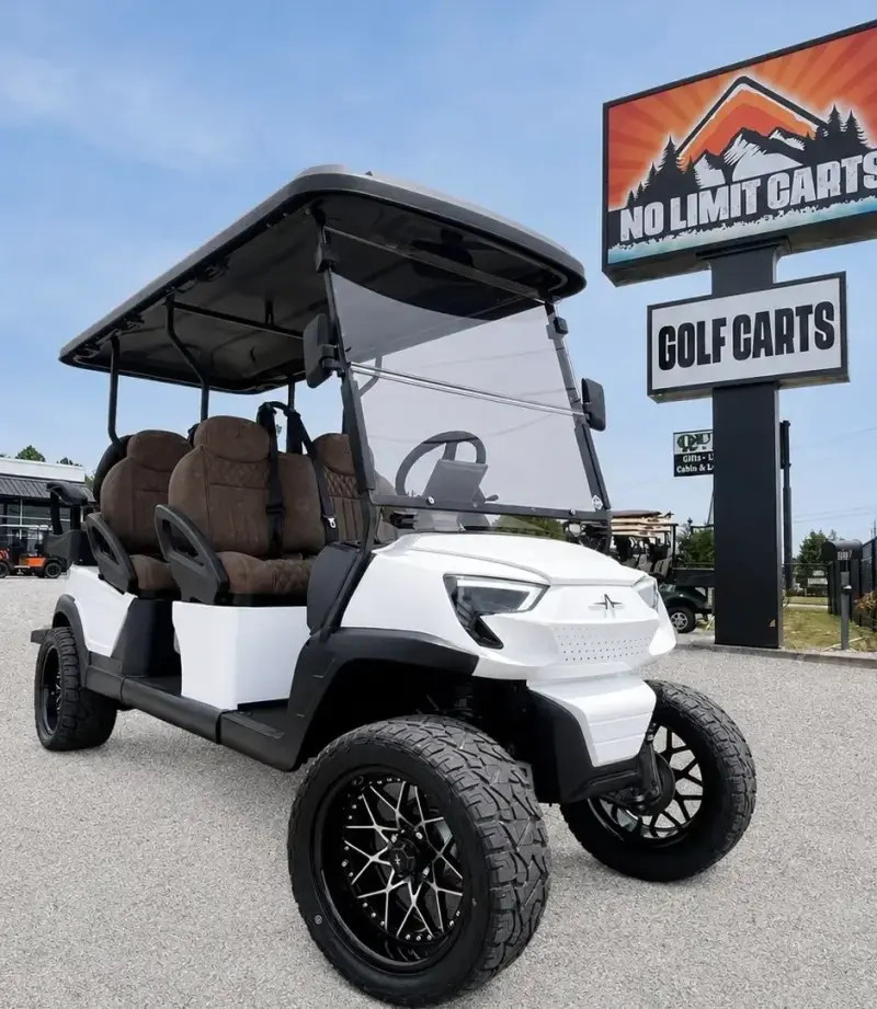 Atlas Passenger White Golf Cart 2 photo 1