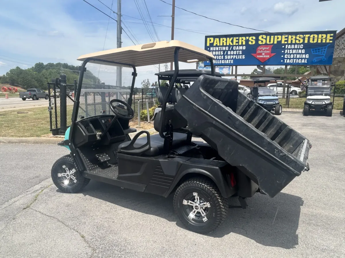 2020 E-Z-GO Hauler Teal thumb 2