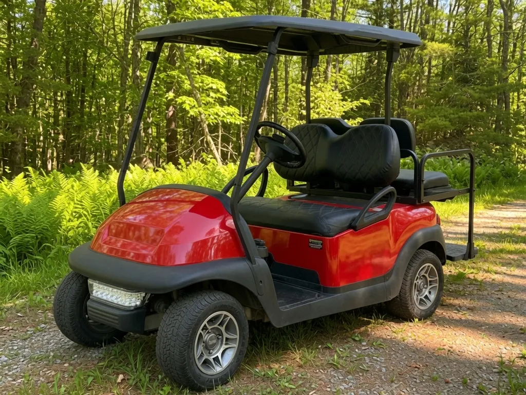 2018 Club Car End of Summer special! Like new NRTG Fire Red Club thumb 3