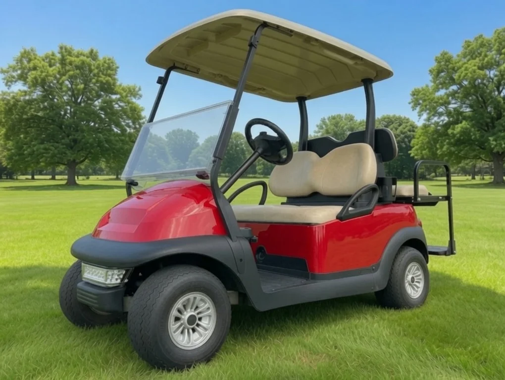 2018 Club Car End of Summer special! Like new NRTG Fire Red Club thumb 3