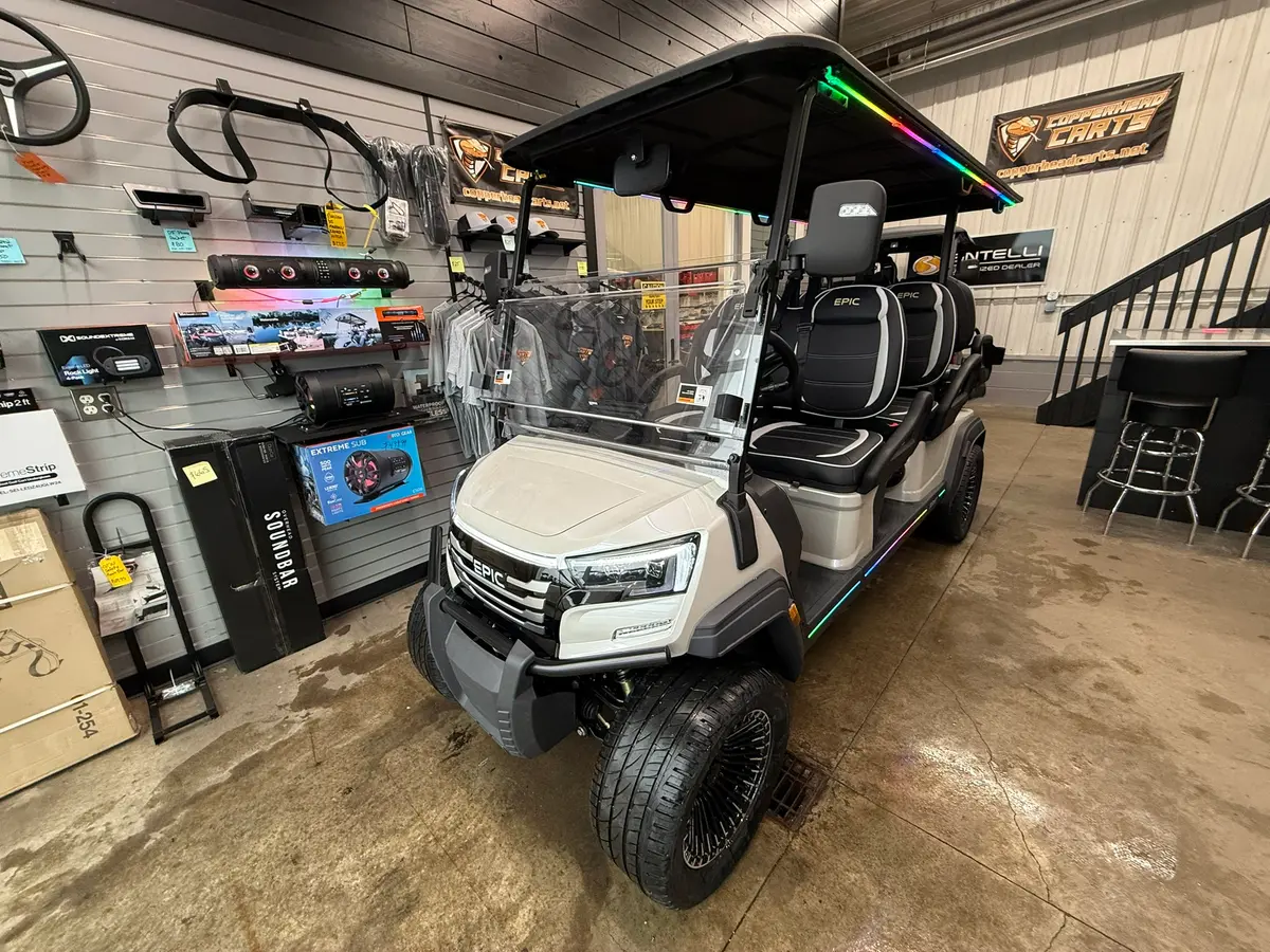 2026 Epic Carts E60FX Metallic Pearl White photo 1