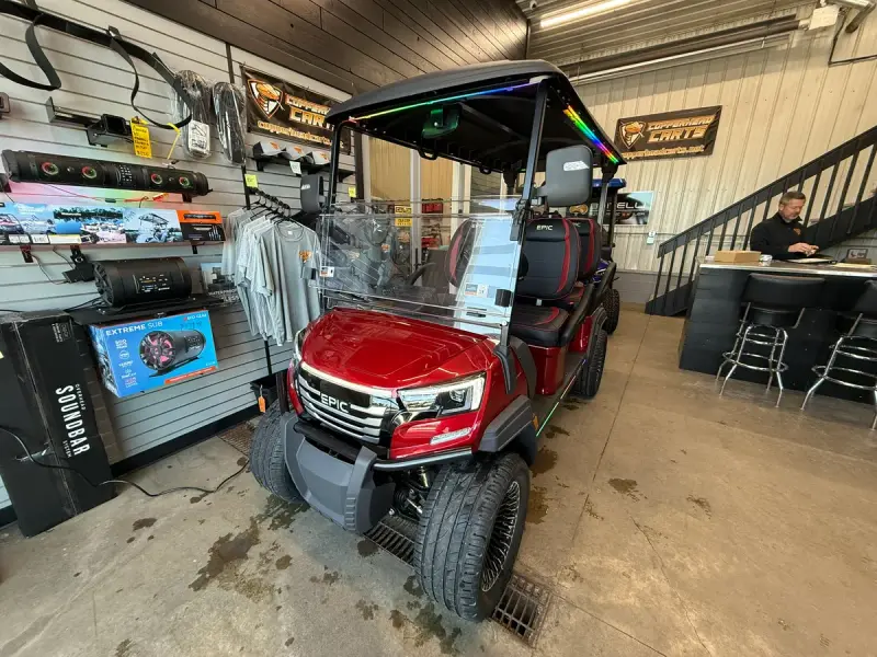 2026 Epic Carts E40FX Metallic Cherry photo 1