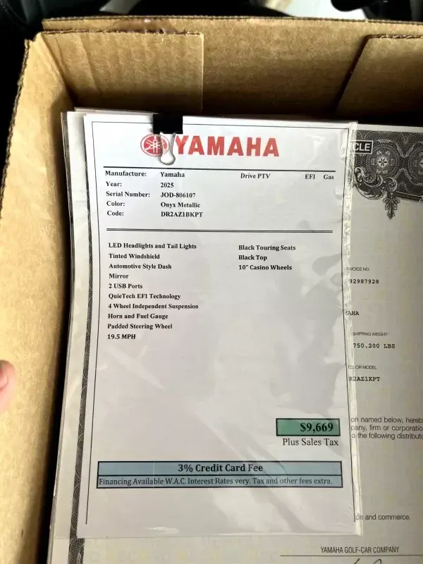 2025 Yamaha Drive thumb 3