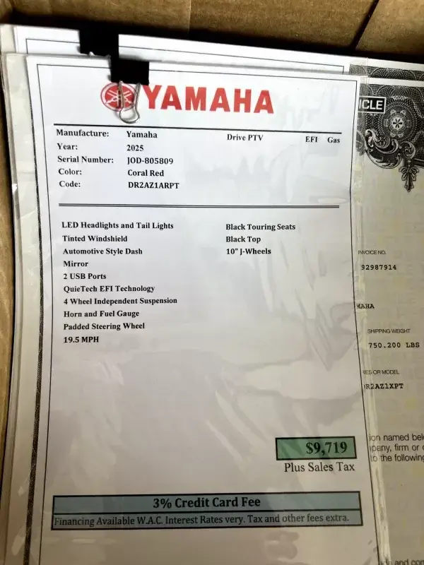 2025 Yamaha Drive thumb 4
