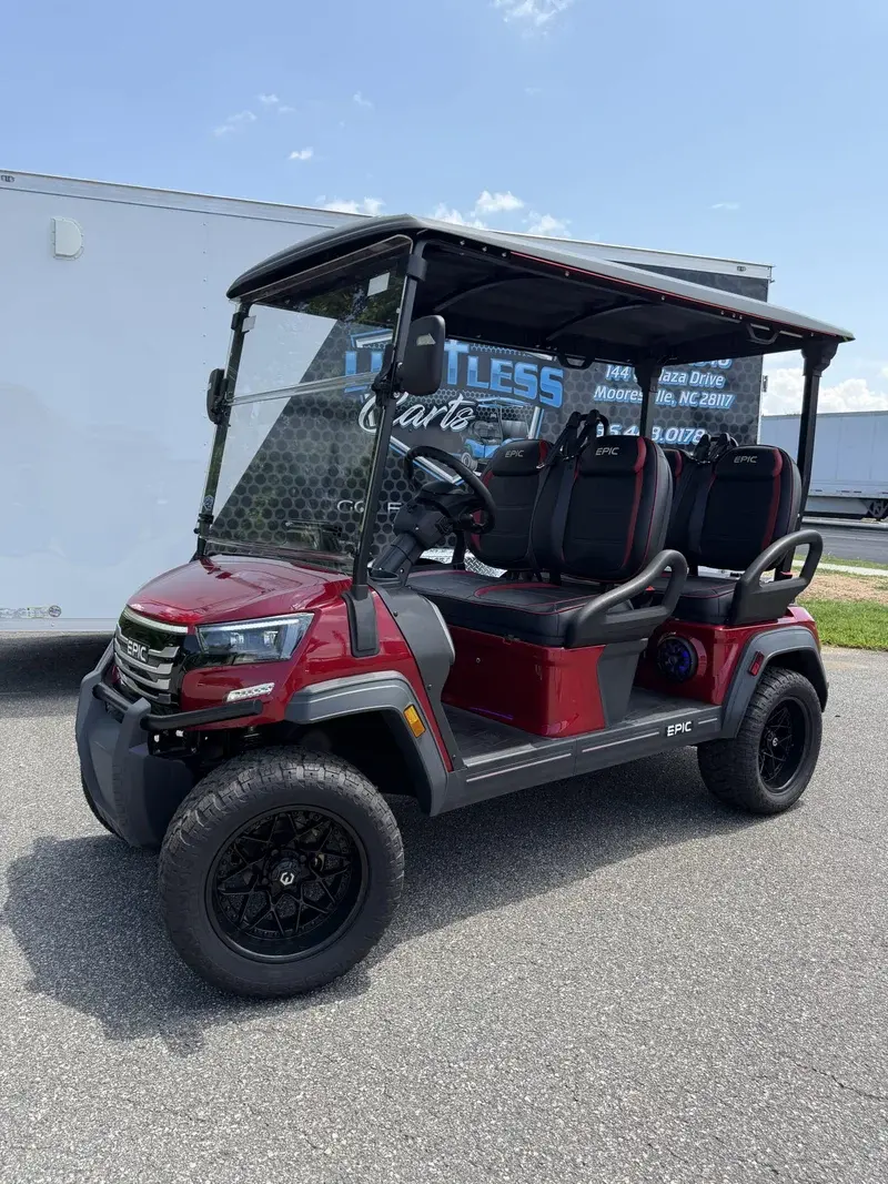 2026 Epic Carts E40FX All the Extras Red thumb 1