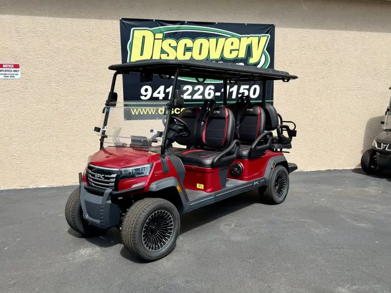 2026 Epic Carts E60FX RED thumb 1