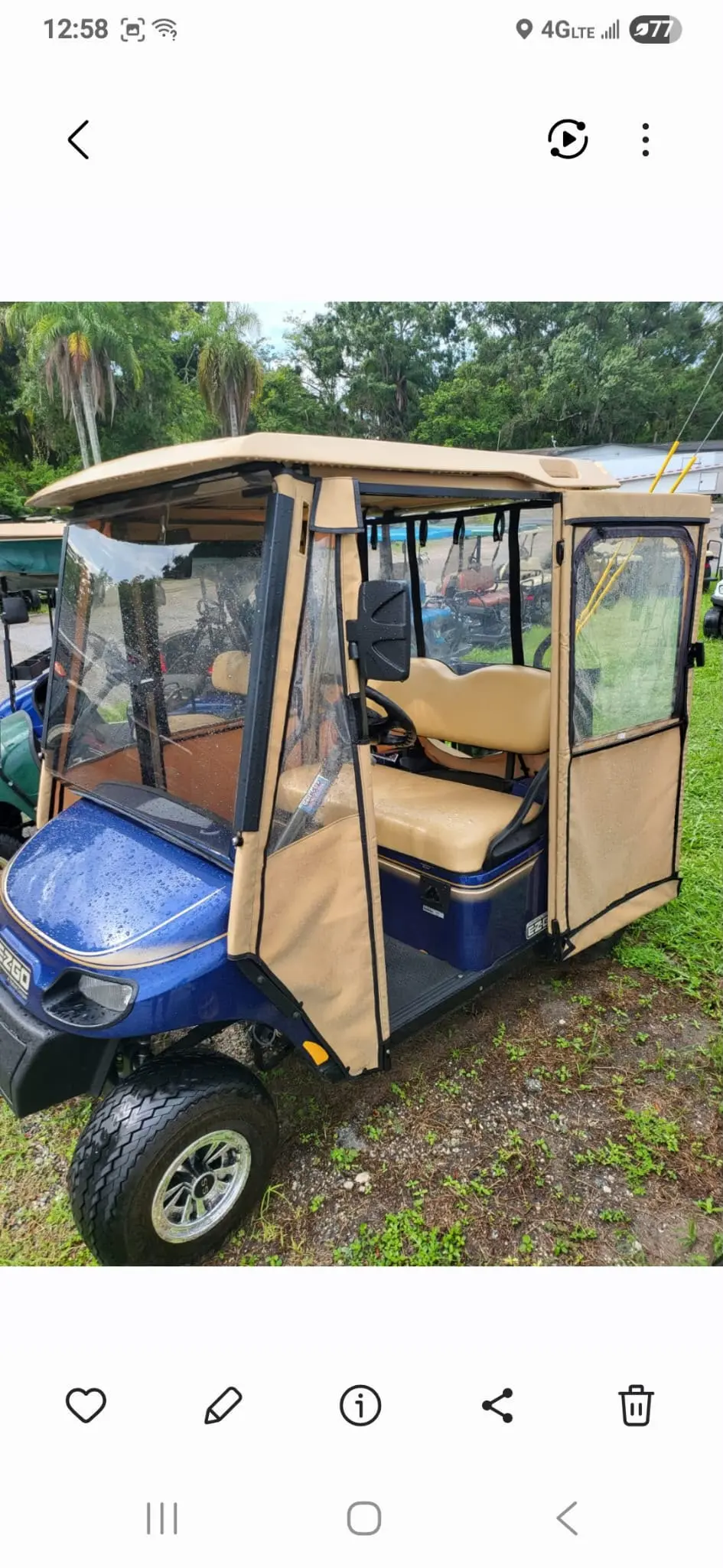 2017 E-Z-GO 2 seater thumb 3