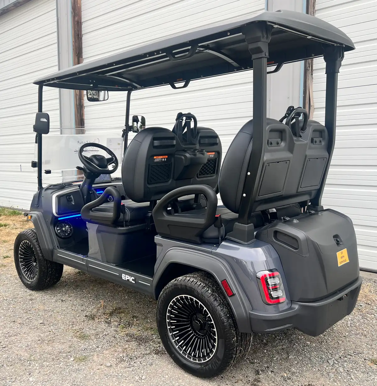 2026 Epic Carts E40FX Metallic Charcoal photo 3