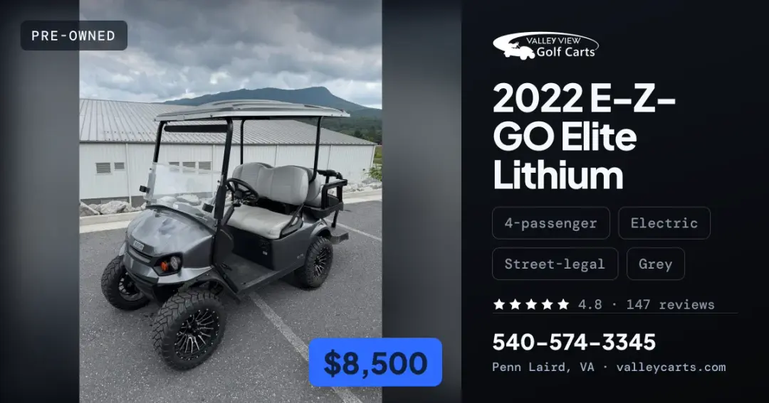 2022 E-Z-GO Elite Lithium photo 1