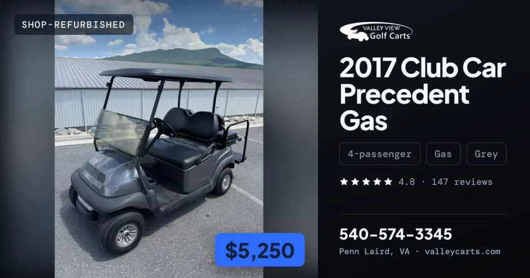 2017 Club Car Precedent Gas photo 1