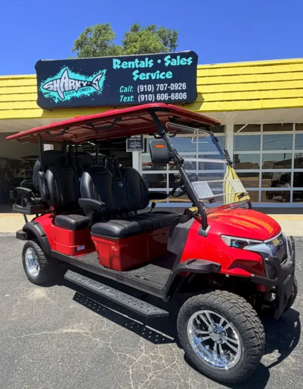 2026 EZ Kruiser Fire Red Raptor 6 Passenger Lifted with Lithium 10 photo 1