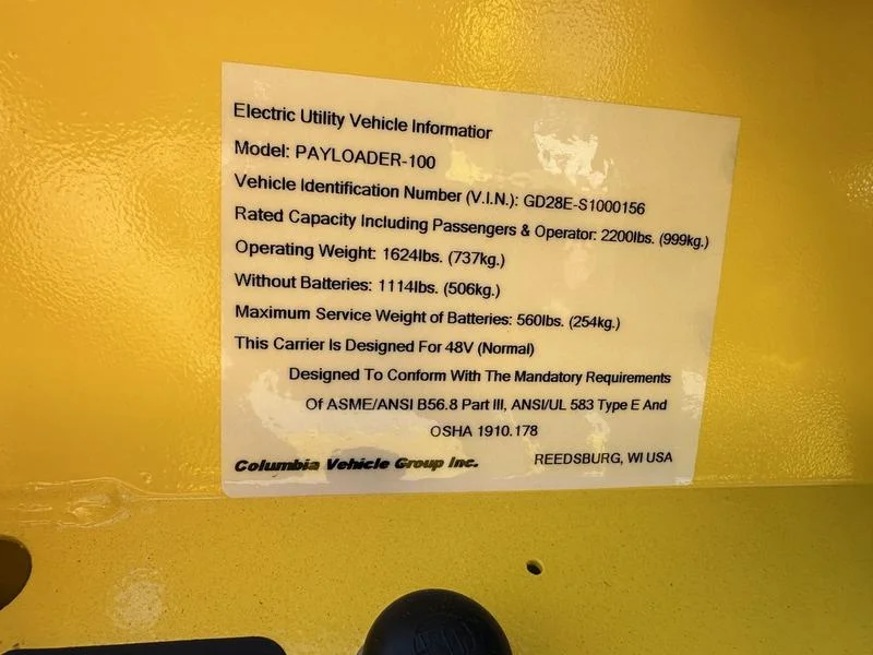 2024 Columbia Payloader 100 Base photo 11