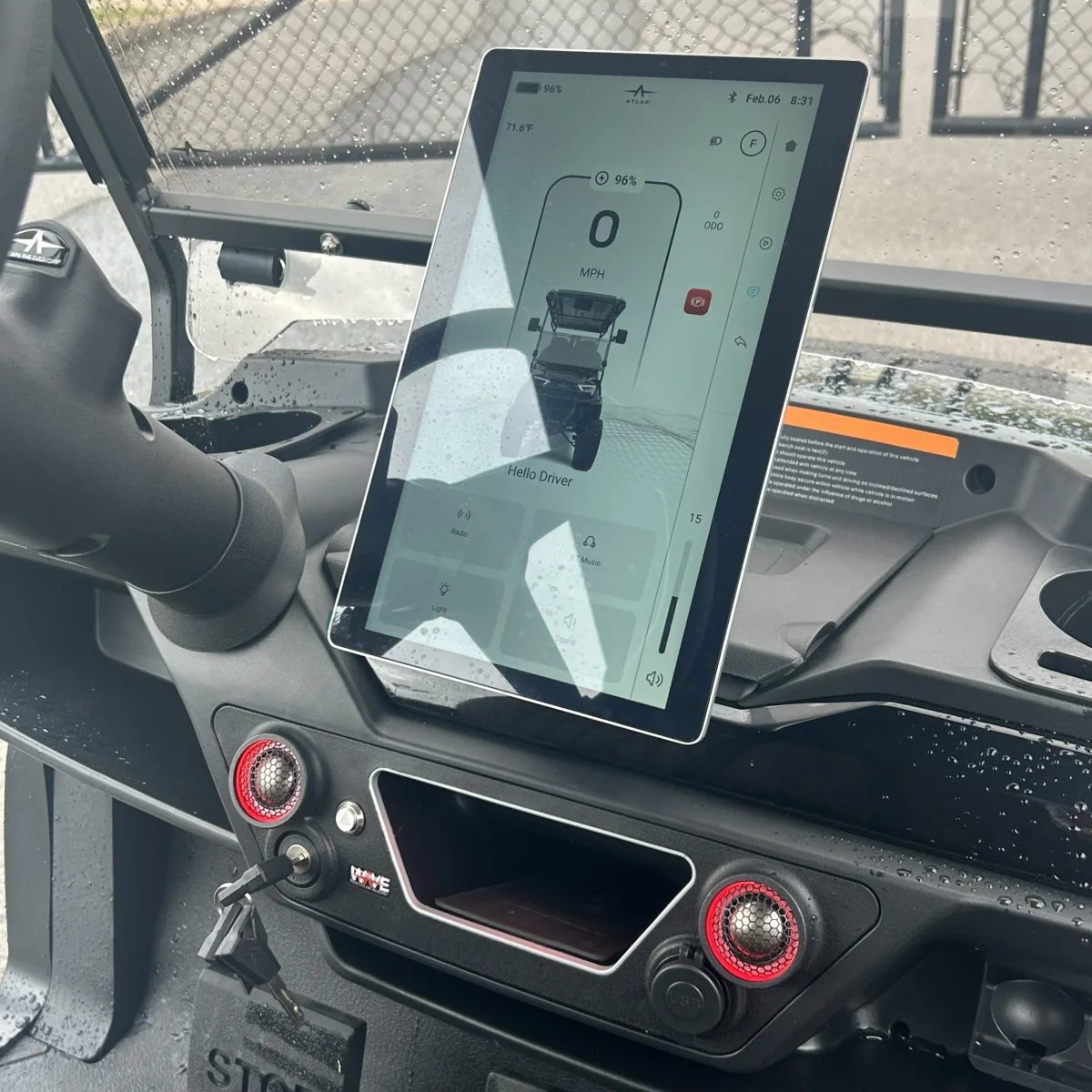 Atlas Passenger Golf Cart Black photo 2