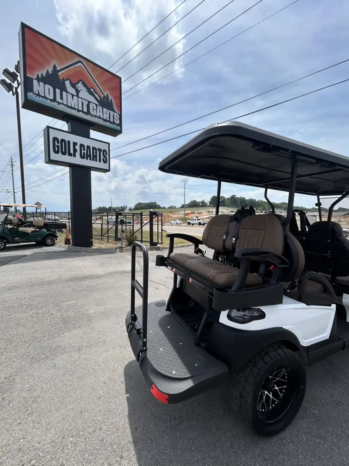 Atlas Passenger White Golf Cart 2 photo 5