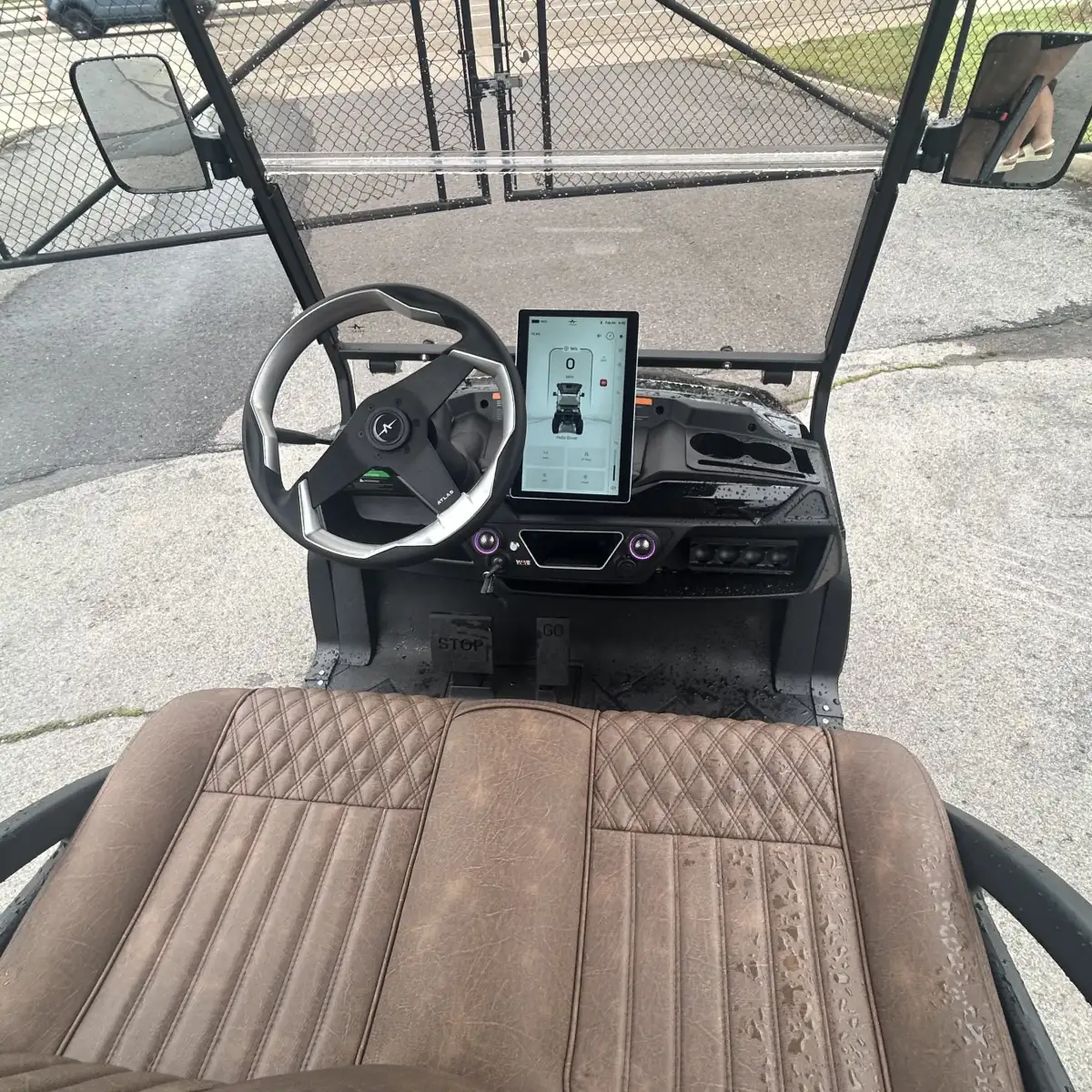 Atlas Passenger Golf Cart Black photo 12