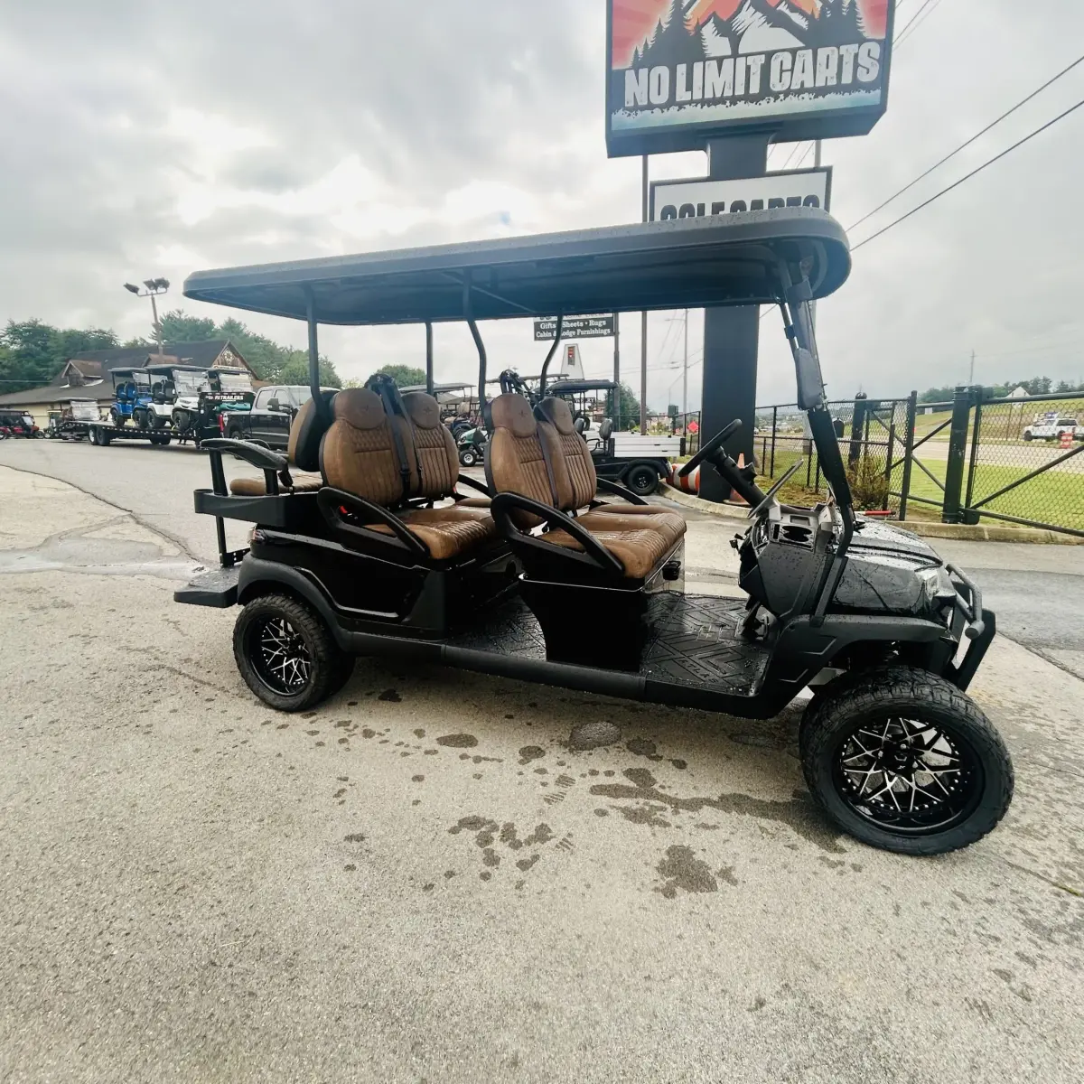 Atlas Passenger Golf Cart Black photo 6