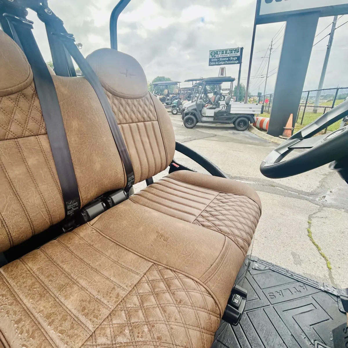 Atlas Passenger Golf Cart Black photo 4