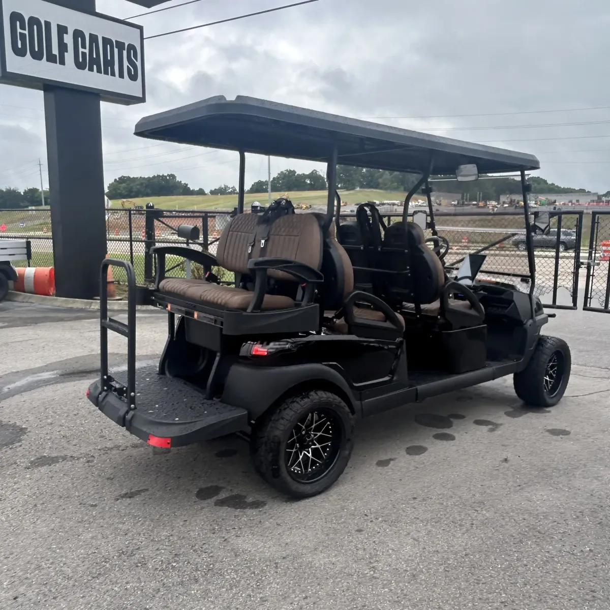 Atlas Passenger Golf Cart Black photo 7
