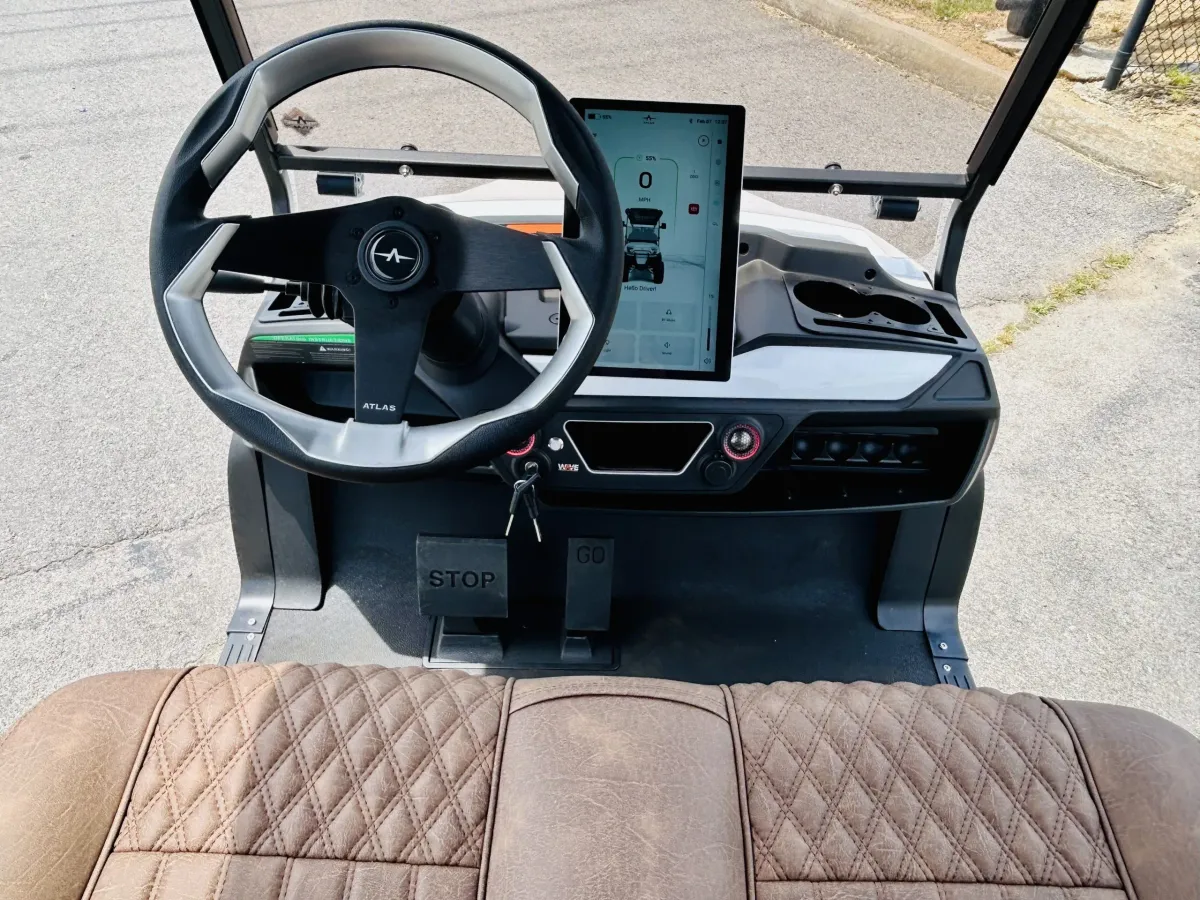 Atlas Passenger White Golf Cart 2 photo 8