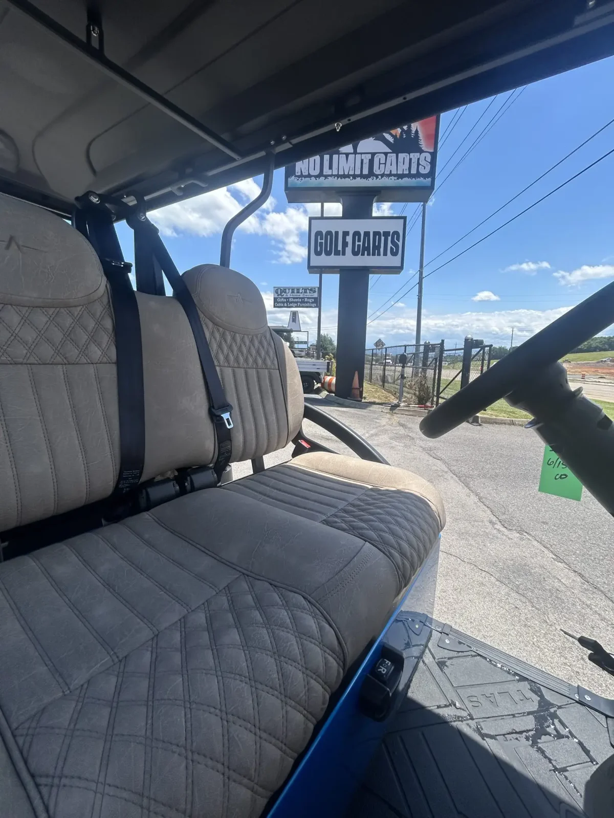 Atlas Passenger Golf Cart- blue photo 2