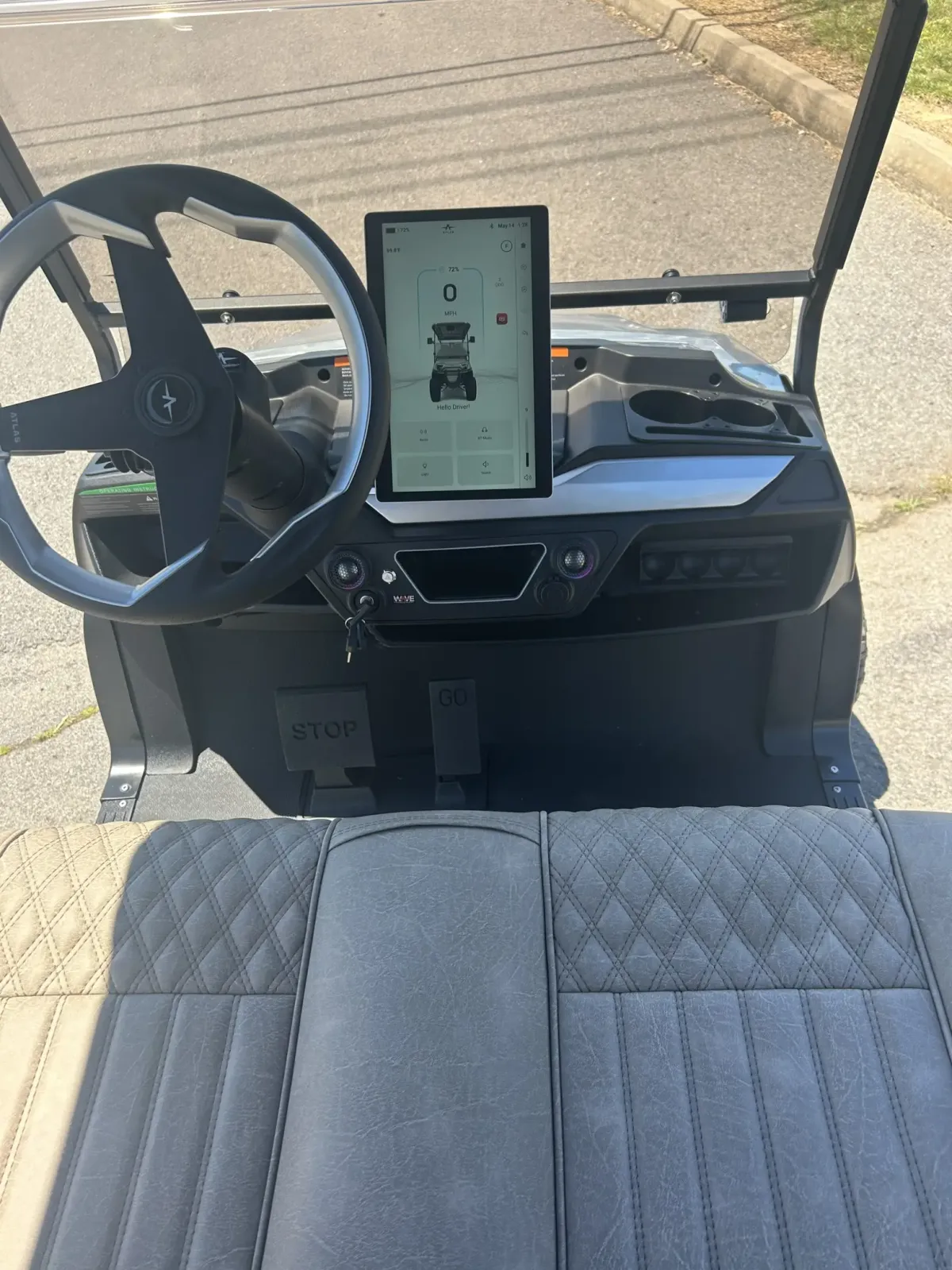 Atlas Passenger Golf Cart Silver photo 7