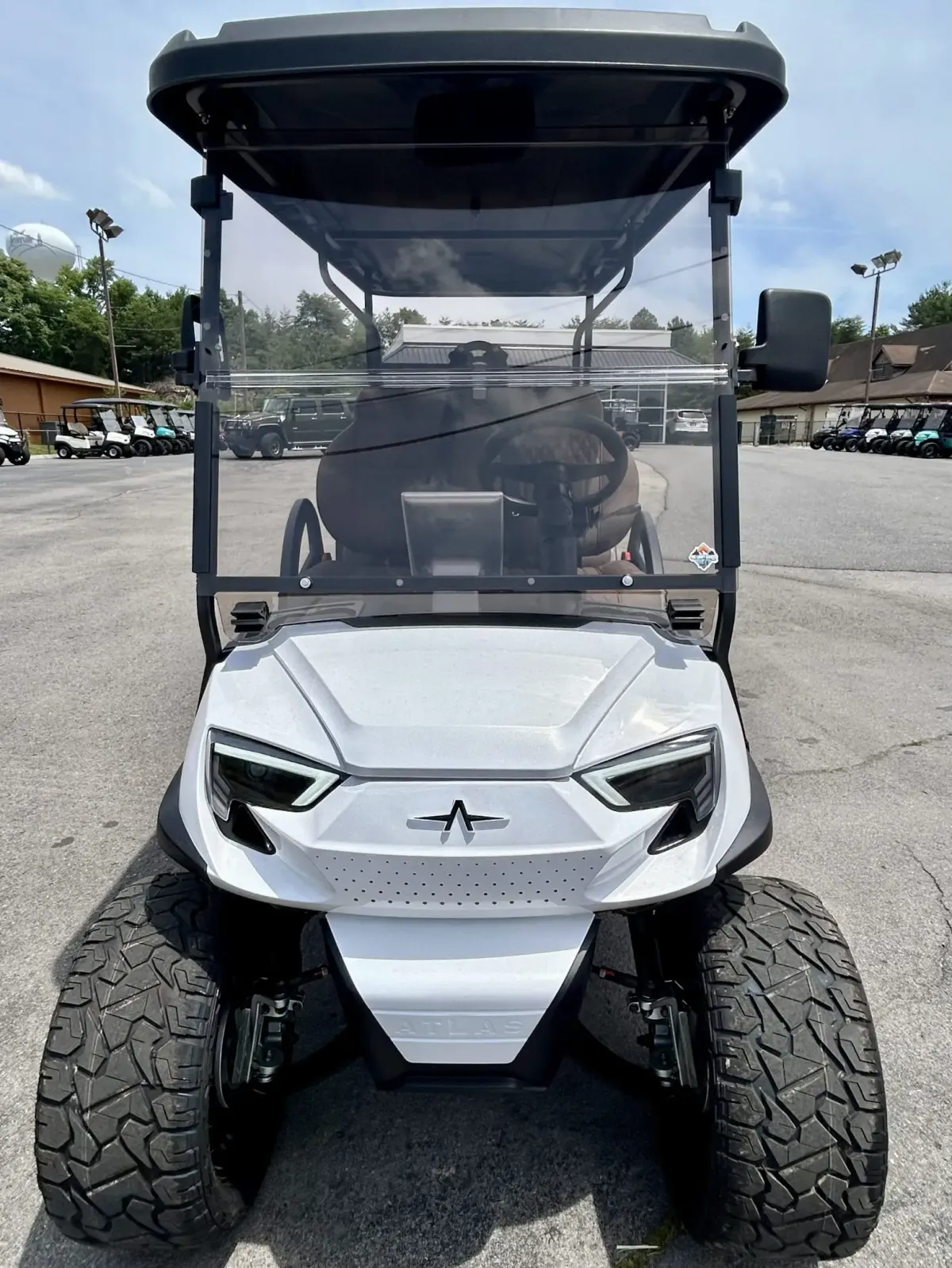 Atlas Passenger White Golf Cart 2 photo 9