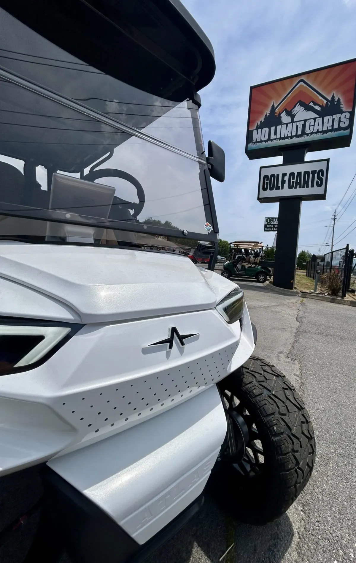 Atlas Passenger White Golf Cart 2 photo 11