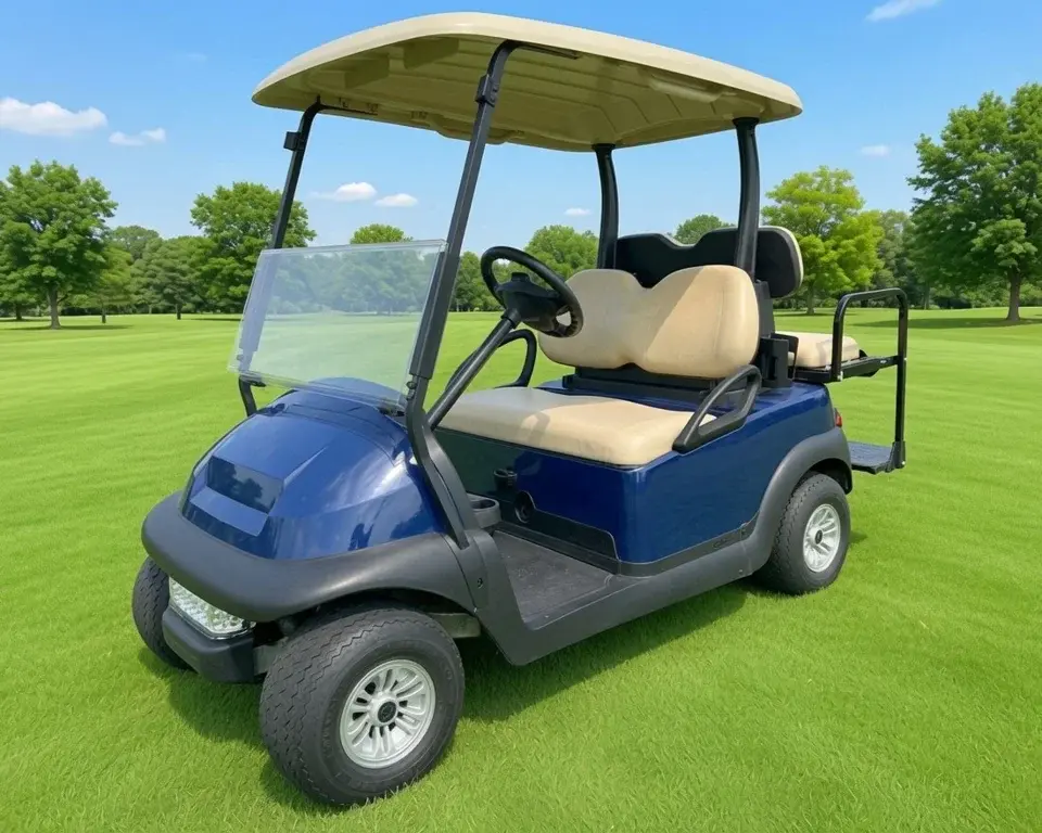 2018 Club Car End of Summer special! Like new NRTG Dark Blue Clu photo 1