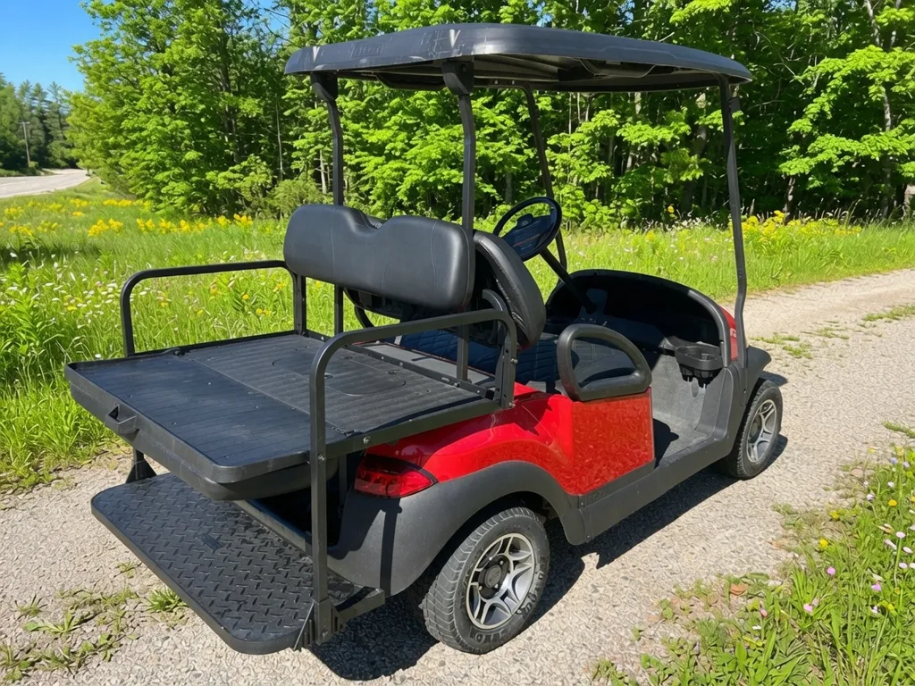 2018 Club Car End of Summer special! Like new NRTG Fire Red Club photo 9
