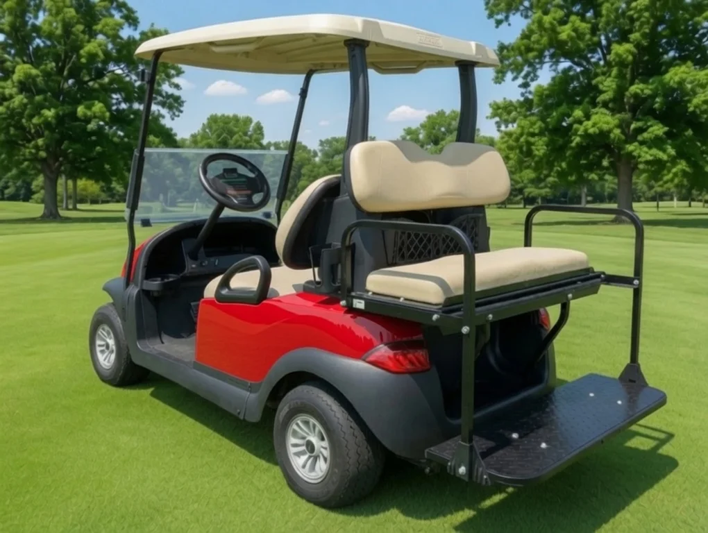 2018 Club Car End of Summer special! Like new NRTG Fire Red Club photo 6