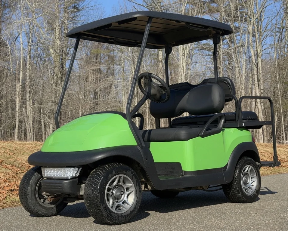 2018 Club Car End of Summer special! Like new NRTG Lime Green Cl photo 2