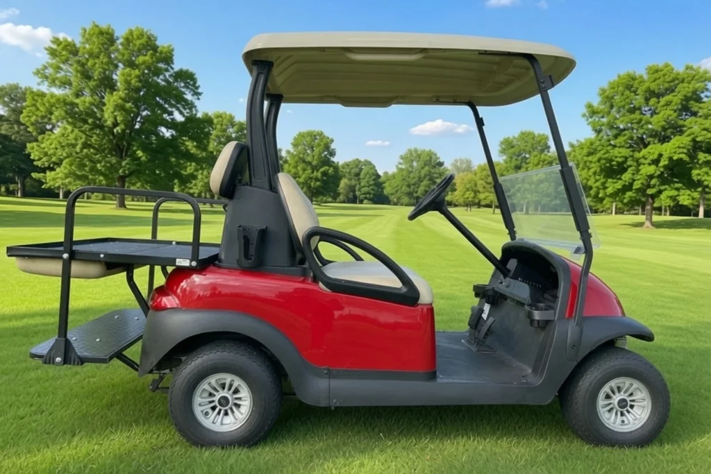 2018 Club Car End of Summer special! Like new NRTG Fire Red Club photo 5