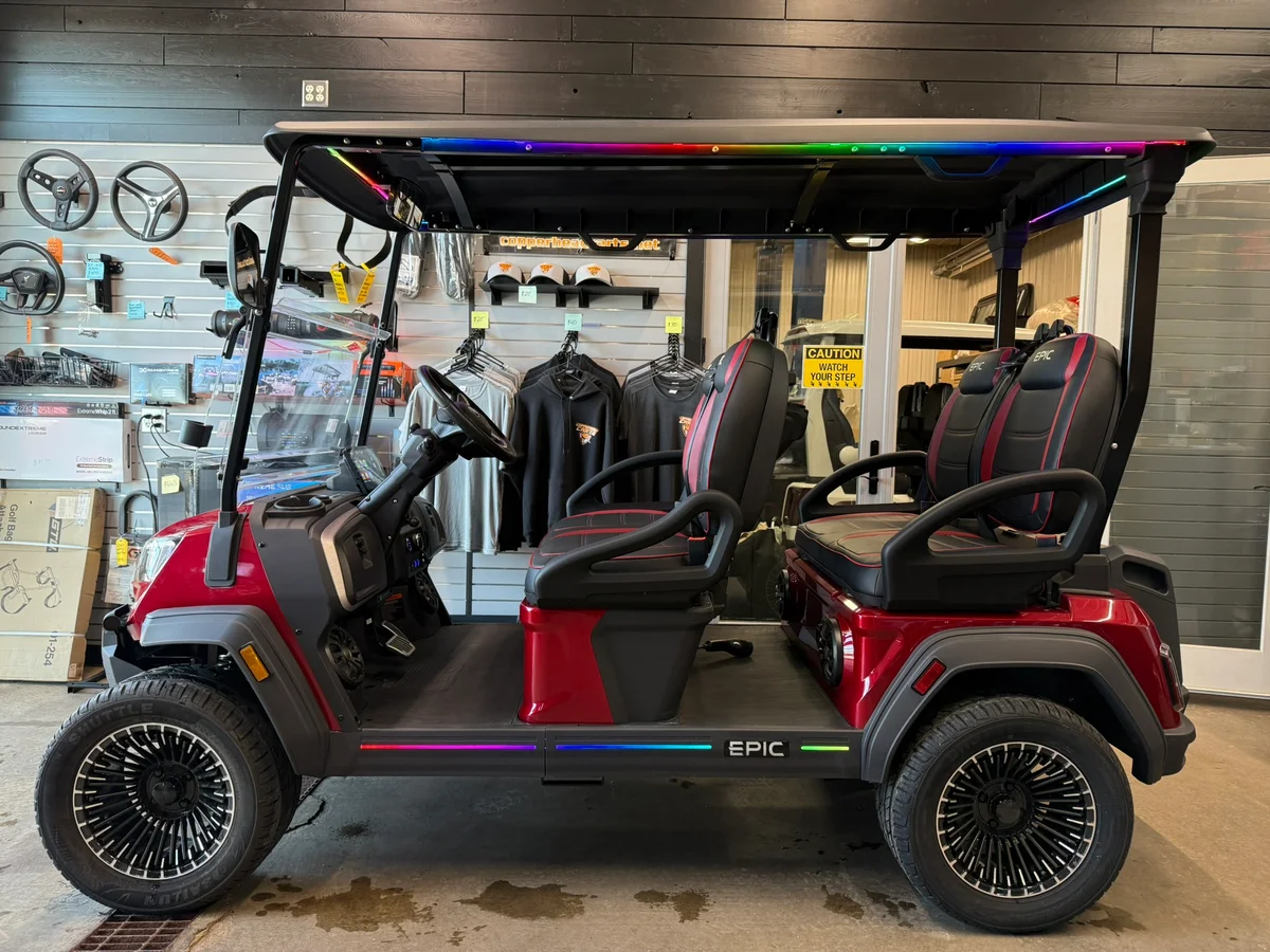2026 Epic Carts E40FX Metallic Cherry photo 3