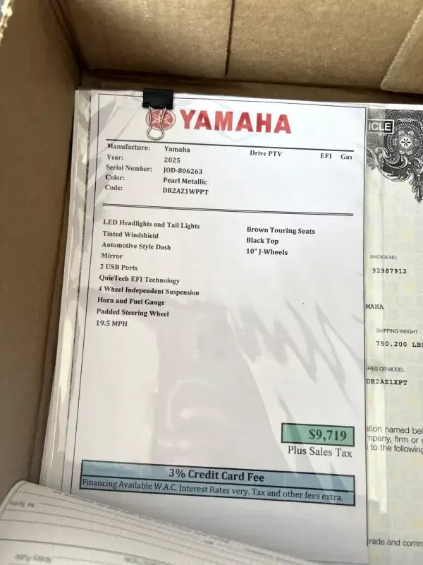 2025 Yamaha Drive photo 4