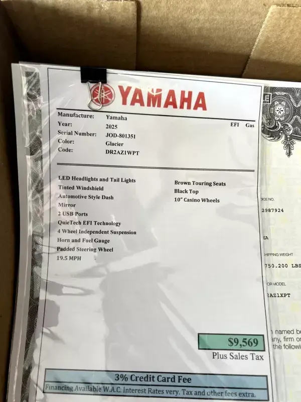 2025 Yamaha Drive photo 3