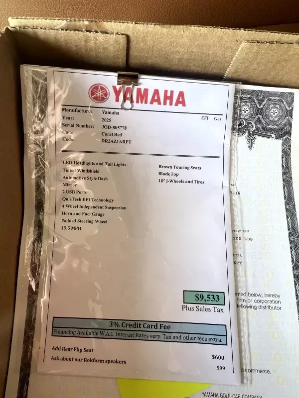 2025 Yamaha Drive photo 4