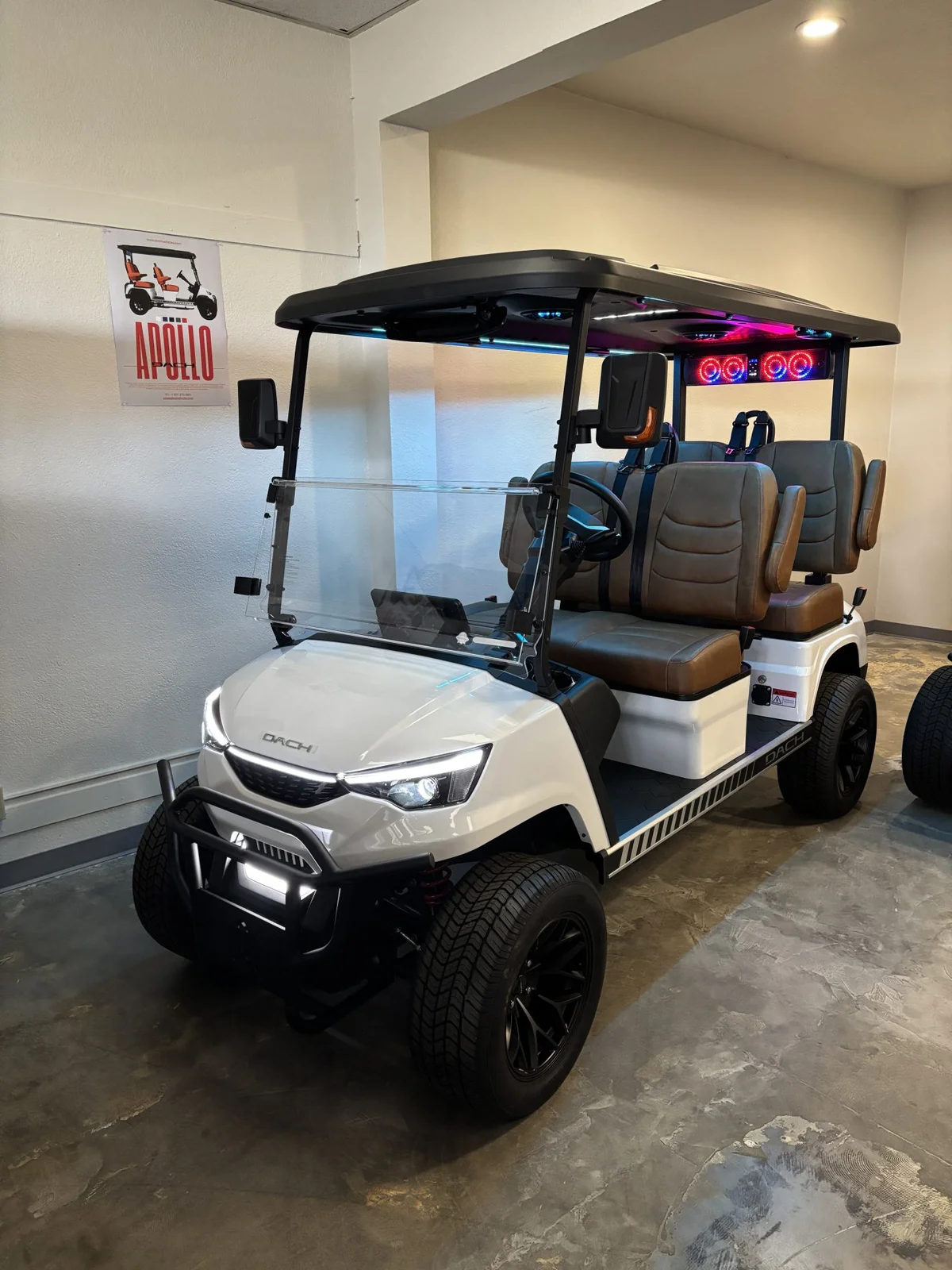2025 DACH Apollo Electric Golf Cart 72Volt Lithium Cruise Control 4 Passenger photo 3