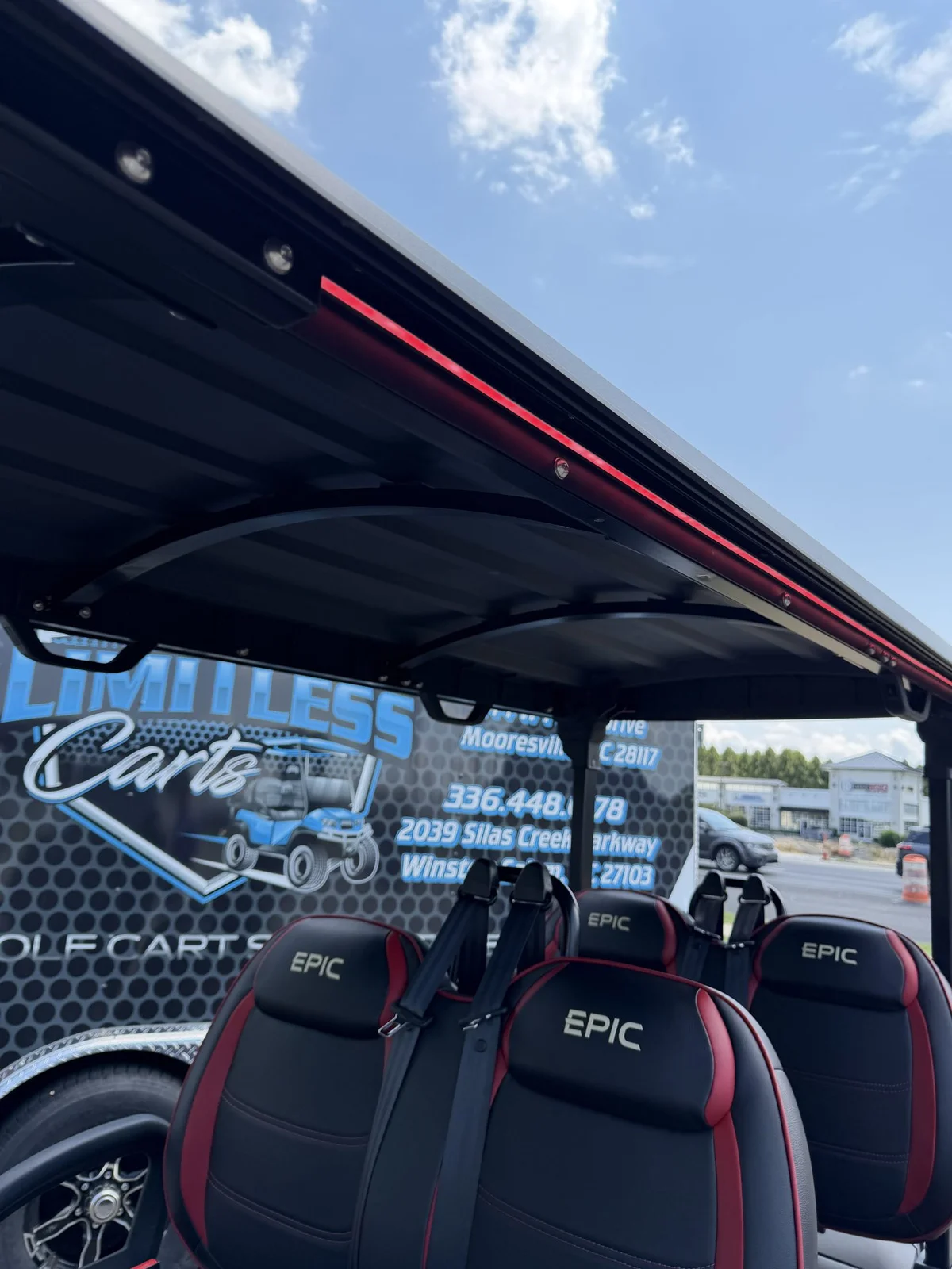 2026 Epic Carts E40FX All the Extras Red photo 6