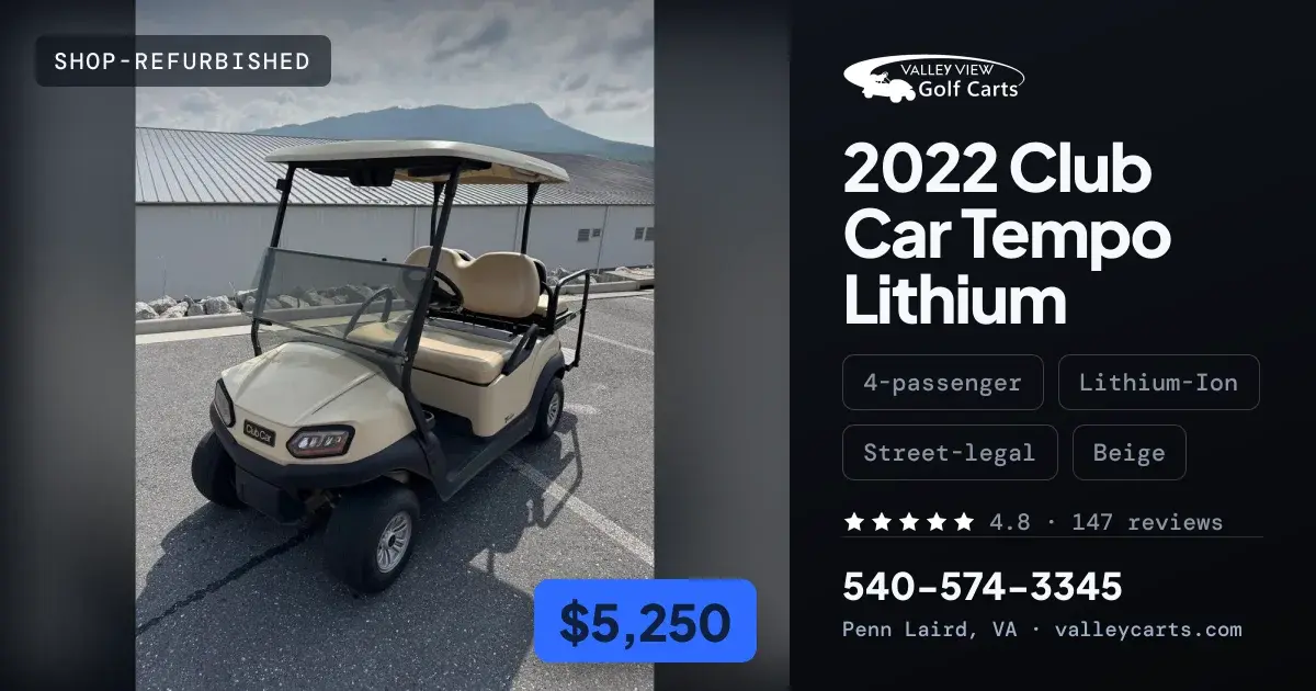 2022 Club Car Tempo Lithium-Ion photo 1