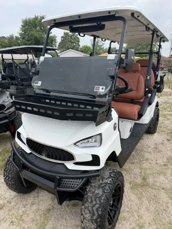2026 V-Carts White w/Brown Seats Lifted Limo 6 Passenger Golf C photo 1