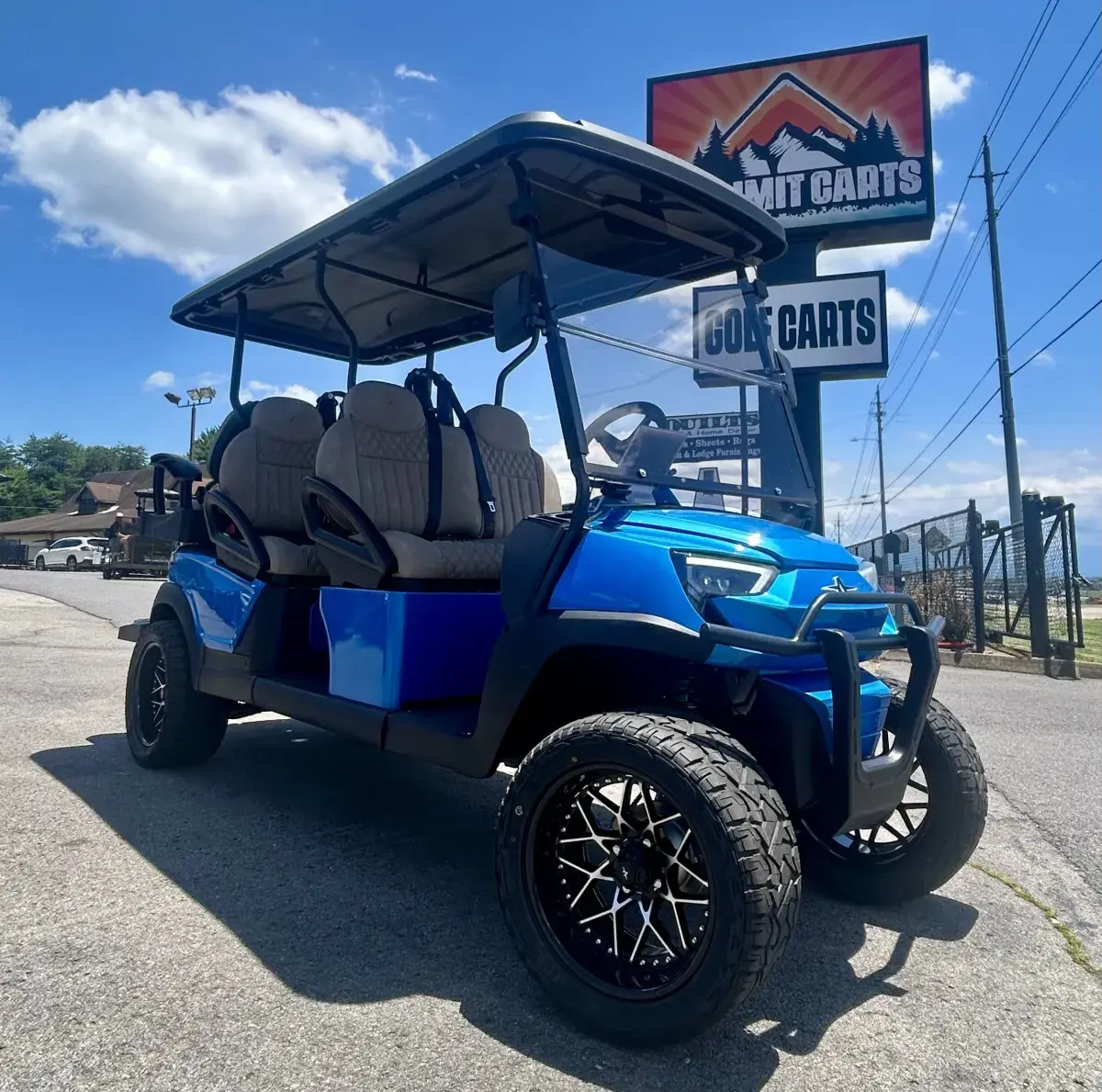 Atlas Passenger Golf Cart- blue photo 1