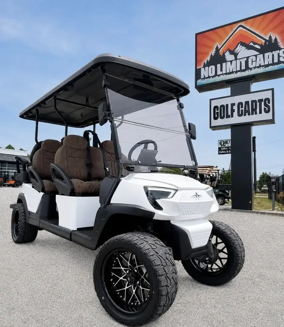 Atlas Passenger White Golf Cart 2 photo 1