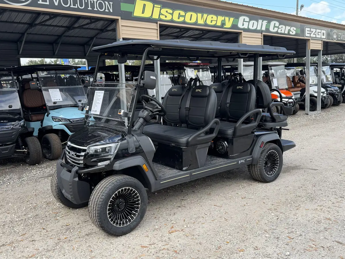 2026 Epic Carts E60FX Metallic Black from Discovery Golf Cars